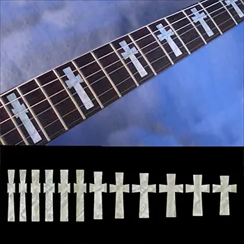 Лешояд маркери инкрустация етикети етикети за китара и Бас - Iommi Cross