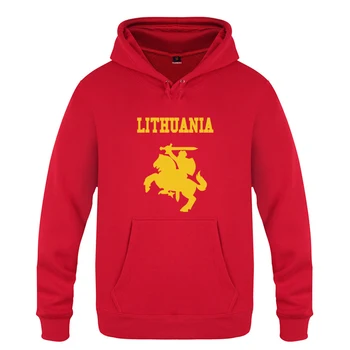 Литва герб творчески качулки мъже 2018 мъжки пуловер руно блузи с качулка