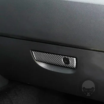 Лито текстура въглеродни влакна стикер за Dodge Challenger 2008-14 втори пилот в жабката дръжка покритие стайлинг аксесоари за кола Hellcats