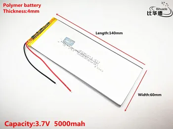 Литровата енергийна батерия 3.7 V,5000mAH 4060140 полимерна литиево-йонна / литиево-йонна батерия за таблети 7 инча 8 инча 9 инча,mp3,mp4
