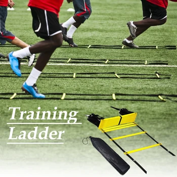 Ловкост, скорост на стълба футбол бързина обучение футбол фитнес крака скорост на стълба