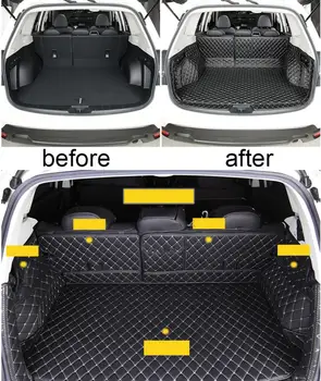 луксозни влакна на кожата на колата в багажника подложка за subaru xv 2018 2019 2020 автомобилни аксесоари