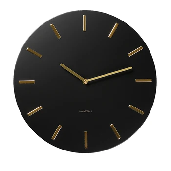 Луксозни и модерни стенни часовници просто изкуството на мълчанието черен стенен часовник американски хол Orologi да Parete мода денонощно MM60WC