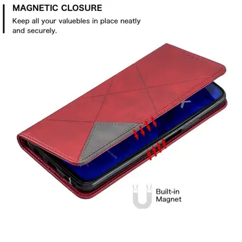 Магнитен абсорбиращ кожен калъф за iPhone 11 Pro Max X XS Max Case Cover For iPhone XR 6 6S Flip Card Holder Phone на Корпуса