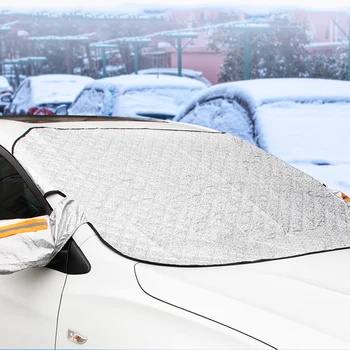 Магнитен автомобил снежна покривка с ушите светоотражающая ивица дизайн на предната предното стъкло козирка анти-коледа, зима, сняг-доказателство сянка мат