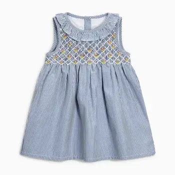 Малко Мэйвен 2020 новият годишен новородените момичета дрехи на марката обличам децата памук животни апликация ръкави цвете сарафан