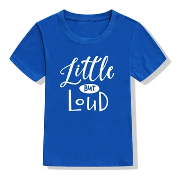 Малко, но силни букви, печат деца тениска момче момиче на Майк за деца деца облекло смешно мода топ тениски спад на кораба