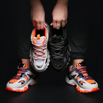 Маратонки мъжки размер от 45 46 увеличаване на растежа на мъжки маратонки марка градинска удобни обувки тенис обувки, спортна Zapatillas