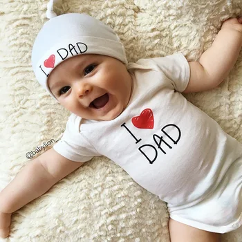 Марка 2018 лято Детски боди + шапка детски дрехи за новородени, високо качество на новородено момиче облекло децата момче облекло
