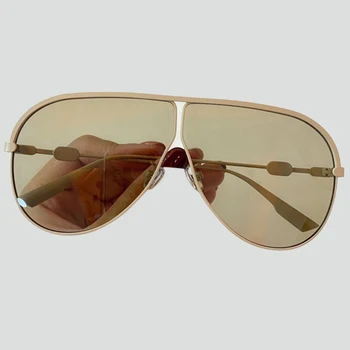 Марка Metal Pilot слънчеви очила на Жените и мъжете мода Goggle Дамско огледало слънчеви очила с UV400 градиентные очила