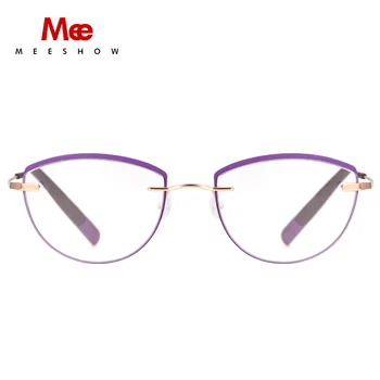 Марка дизайнер Rimelss очила за четене жени котешко око очила с диоптрийными пръстени TR90 очила Европа читател +175 +2.25 8510