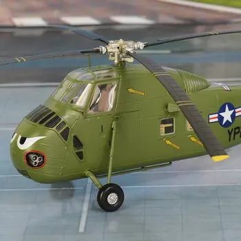 Мащабът 1/72 предварително построена ъ-Ъ-34D Морско конче военен хеликоптер H-34 жена, възраст са подбрани готова пластмасов модел на самолет