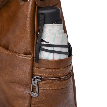 Мека изкуствена кожа с голям капацитет на дамска чанта през рамо плътен цвят елегантна чанта пратеник женски прост див стил чанти 2020 Sac