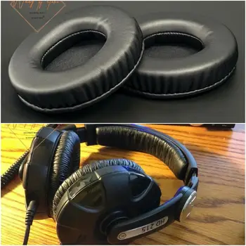 Меки кожени амбушюры пяна възглавници EarMuff за слушалки Sennheiser HD215 перфектно качество, не по-евтина версия