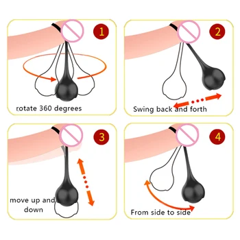 Метална топка-тежка закачалка носилка пенис удължител за увеличаване на пениса, петел пръстен мъжки целомъдрието устройство за възрастни секс играчки за мъже