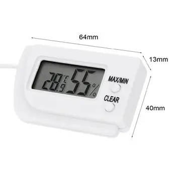 Мини LCD цифров инкубатор за яйца термометър, влагомер за дистанционно Измерване на дистанционно измерване на влажност, температура