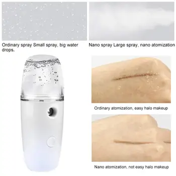 Мини-отпариватель за лице Nano Mist Лицето Sprayer USB овлажнител на лицето овлажняващ крем хидратиращ инструменти за грижа за кожата инструменти за красота