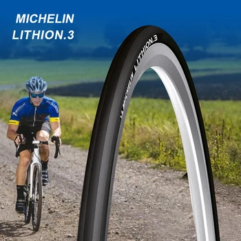 Мишелин 1 бр LITHION-3 обучение пътен наем гуми 700 * 23 ° сгъваема Гума устойчиви сгъваем ultralight гуми части за наем