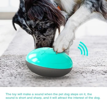 Многофункционален домашен любимец дырявая куче играчки овални вокални стоки за домашни любимци, забавяне на скоростта на хранене и образователни ефекти играчки