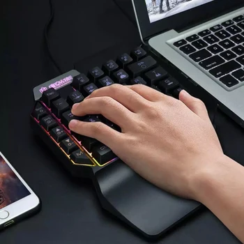 Мобилна игрова клавиатура и Мишка Converter Muilt-function Gamepad Controller Keyboard Mouse Combos Set For Phone To Компютърни Игри