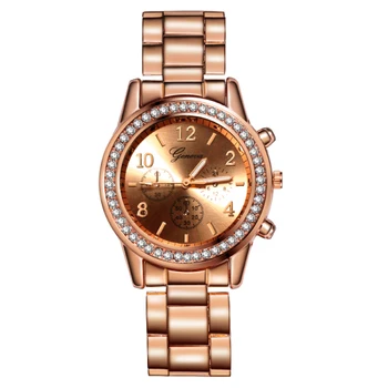 Мода жените розово злато Айфеловата кула модел часовник случайни дами Кула от неръждаема стомана с висулка кварцов дамски часовници от топ марка