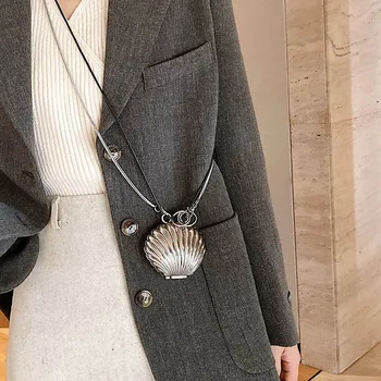 мода метална обвивка Дамски чанти за рамо дизайнер сребърна чанта Луксозни верига crossbody чанта дами мини портмоне женската чанта
