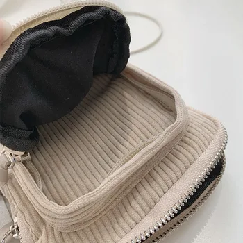 Мода плътен цвят, от рипсено Кадифе, дамски чанти за рамо 2019 нов дизайнер чанта диви чанти пратеник за жени, Дамски ежедневни чанти