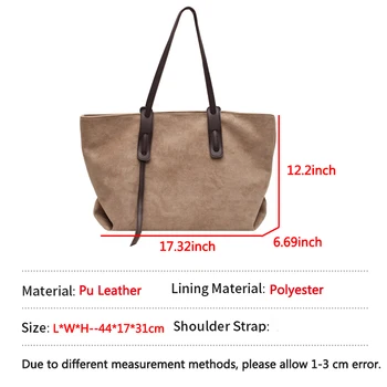 Мода Търкане Изкуствена Кожа Жени Чанта С Голям Капацитет На Жените Чанта Ежедневни Solild Цвят Дамски Чанти За Ръце Пътуване Голям Купувач