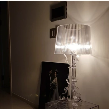 Модерна Италия Настолна Лампа Bourgie Дизайнерски Акрилни Настолни Лампи За Дневна Спални, Кабинет За Дома E27 Творчески Малка Странична Лампа