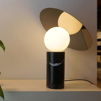 модерна мраморна настолна лампа LED настолна лампа настолна светлина стъклена лампа мраморно основата на най-новия дизайн на дизайнерско осветление
