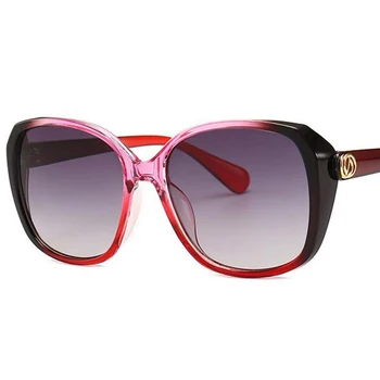 Модерни слънчеви очила на известни марки дизайнерски нюанси за жени квадратни слънчеви очила елегантен градиентные слънчеви очила дамски UV400 стъкло