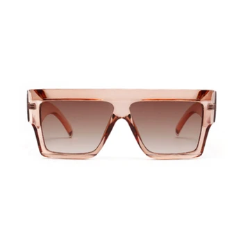 модни модерен големи рамка sqaure слънчеви очила за жени 2020 луксозна марка дизайнер прозрачни слънчеви очила за дами океана лещи нюанси