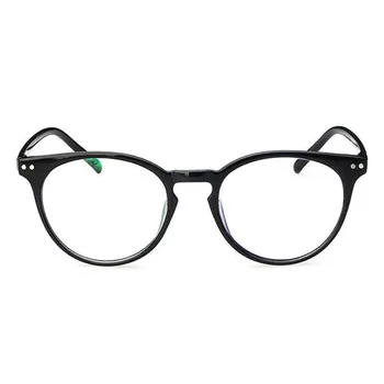 Модни очила прозрачна рамка за жени компютърна оптика очила с UV400 обектив анти-умора и анти-радиация ретро очила