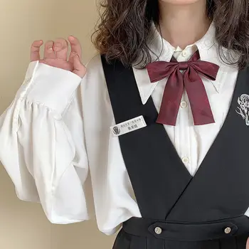 Момичета извънгабаритни ризи Дамски макси блузи JK униформа риза тийнейджър момиче свободна блуза чист Бял вътрешна дрехи за жени