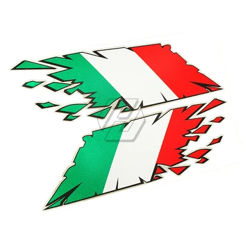 Мотоциклет танк етикети италиански флаг 