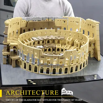 Мухъл king Building Blocks MOC Streetview The Architecture Colosseum model sets Assembly Bricks Kids САМ на Играчки за коледни подаръци