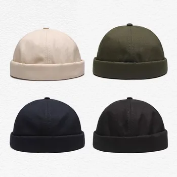 Мъже, Жени шапка шапка ежедневни Матросская механика без граници плътен цвят корейски стил хип хоп YLM9890