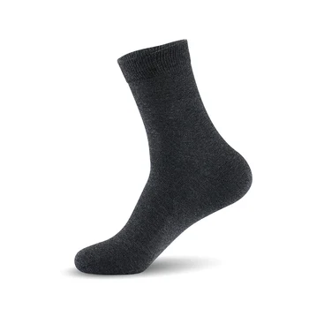 Мъжете бизнес чорапи плътен цвят мъжки чорапи памук на марката голям размер чорапи (ЕС 39-46) (САЩ 7.0-12.0) VKMONY