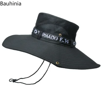 Мъжете са Големи Полета кофа шапка с UV защита за открит къмпинг туризъм риболов лято, слънце, шапка, жените козирка шапка