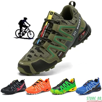 Мъжка велосипедна обувки Пътна велосипедна обувки за планинско колоездене на Велосипед МТВ обувки светлоотразителни велосипедни маратонки състезателна обувки за триатлон