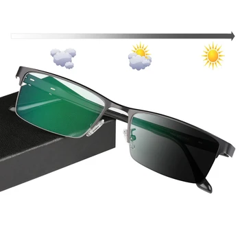 Мъжки слънчеви очила за четене, слънчеви фотохромикоптические стъклени лещи, далекогледство +25+50 +75 +100 +125 +150 +175 200 +225 +250 +275 +325