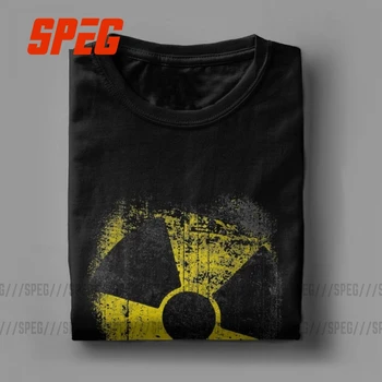 Мъжки тениски Chernobyl Let ' s Get Radioactive новост в памучна тениска Nuclear Radiation Bulgaria тениски дрехи лято плюс размер