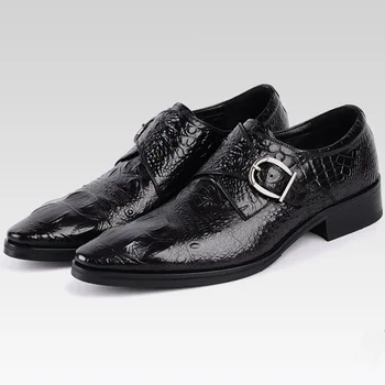 Мъжки тоалети обувки на нови бизнес маратонки марка сватбена рокля, нови обувки, мъжки обувки черно модерен дизайн кожени мъжки обувки 38-48