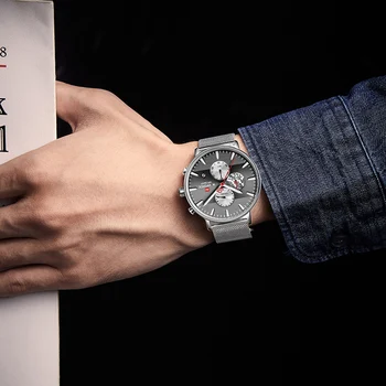Мъжки Часовник NAVIFORCE мода ежедневен мъжки кварцов часовник хронограф водоустойчив аналогови ръчни часовници мъжки часовници Relogio Masculino