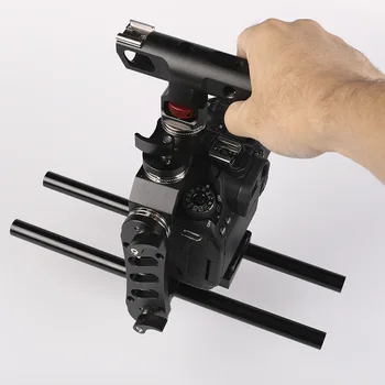 Място на Кейдж Рог универсален триосно комплект камера за Canon 550D 650D 700D Nikon D3100 3200 Sony A7 A7III Panasonic GH5
