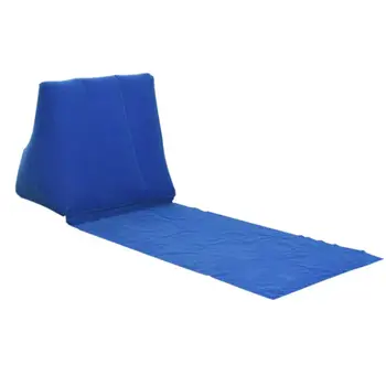 Надуваем плажен шезлонг мат мек плаж триъгълник възглавница PVC къмпинг почивка задната въздушна Възглавница на седалката на стола сгъваем къмпинг мат