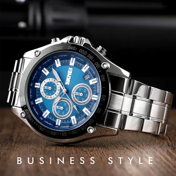 Най-добрите маркови мъжки кварцов часовник водоустойчив хронометър, Хронограф Спортни ръчни часовници Модерен мъжки бизнес часовници Montre Homme 2019