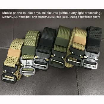 Найлонов колан, мъжки армейски тактически колан Molle Military SWAT Combat Belts Knock Off Survival Waist Tactical Gear