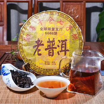 Направено през 2006 г. е узряла чай пу-ерх 357 г Китайски Юнан Puer здравословен чай за отслабване, красота предпазва от атеросклероза, чай пу-ерх Puer