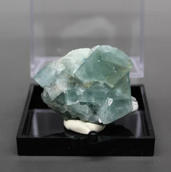 натурален рядък син флуорит минерални образци камъни и кристали за изцеление Кристал кварц скъпоценни камъни размер на кутията 5,2 см